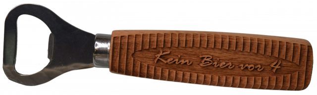 Geschenk - Werbegeschenk - Flaschenöffner mit Lasergravur 3D Effekt Flaschenöffner mit Lasergravur 3D Effekt