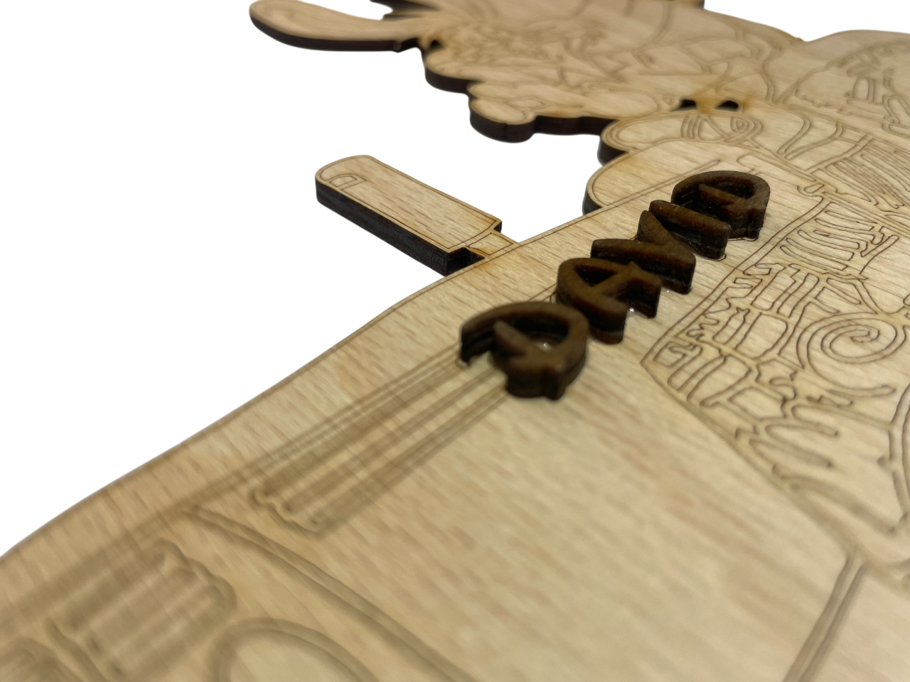 Holz - personalisiertes Osternest - Hase auf Traktor Holz - personalisiertes Osternest - Hase auf Traktor